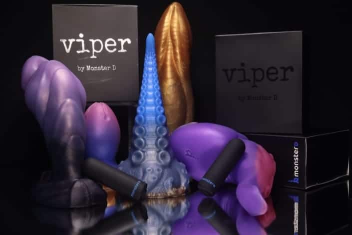 sex toys da monster d expostos para foto