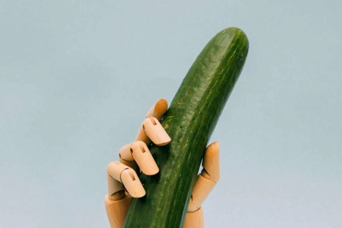 Pepino que lembra o ato de tipos de pênis