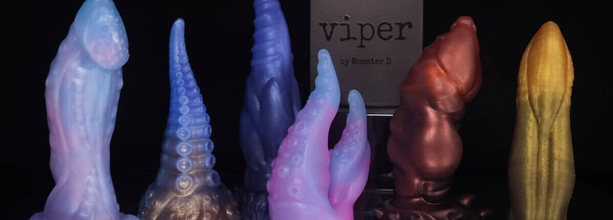 Dildos-Monster-D-com-vibrador-bullet-viper Diversos brinquedos sexuais dildos Mosnter Dcoloridos e texturizados