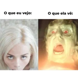 Garganta Profunda: O Que Ninguém Te Conta! Meme mulher olhando para cima enquanto um homem olha para baixo
